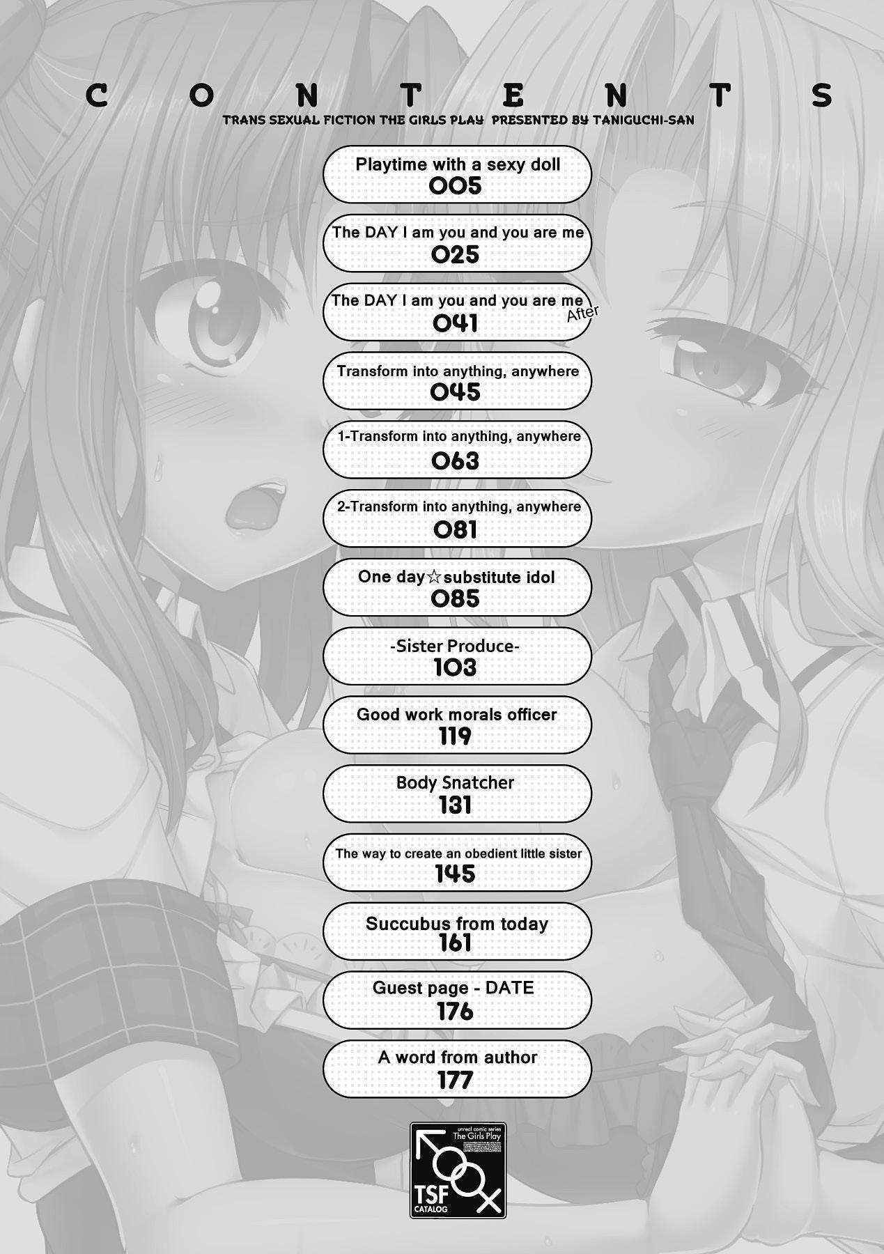 [Taniguchi-san] Girl Play - Trans-Sexual Fiction the Girls Play - ⚤TSF Catalog (English) {doujin-moe.us}