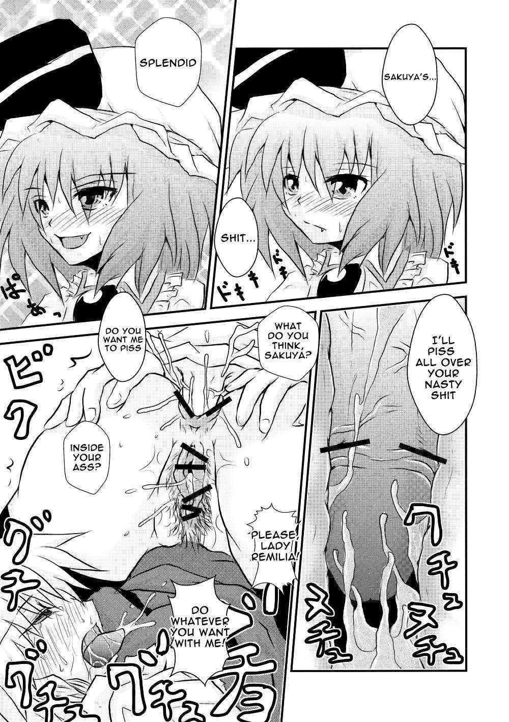 [Akai Hitomi to Aoi Tsuki] The Dickgirl Lady and Her Brown Head Maid (Touhou) [English] =LWB=