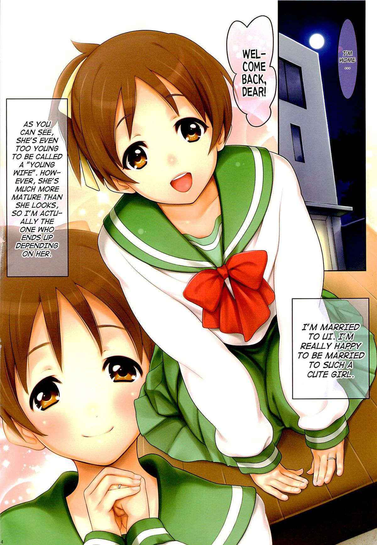 (COMIC1☆7) [Serizawashitsu (Serizawa)] Niizuma Ui-chan (K-ON!) ENGLISH