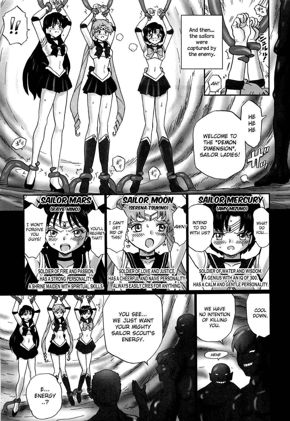 (C82) [Rat Tail (Irie Yamazaki)] Tail-Man Sailormoon 3Girls Book [English]