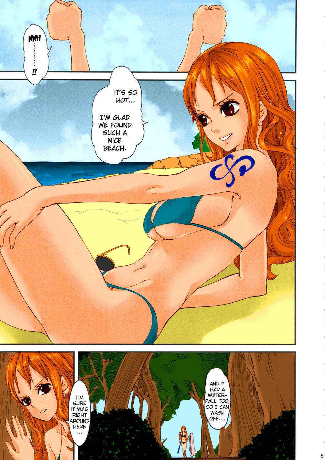 (C82) [Queen Of VANILLA (Tigusa Suzume)] Natsu * Hana | Summer Flower (One Piece) [English] {doujin-moe.us} [Colorized]