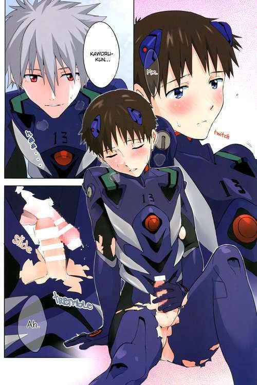 Plug Suit Ga Sonna Ni Biribiri De Dou Suru No Shinji-kun! | With A Plugsuit Ripped Like This What Is Shinji-kun To Do!