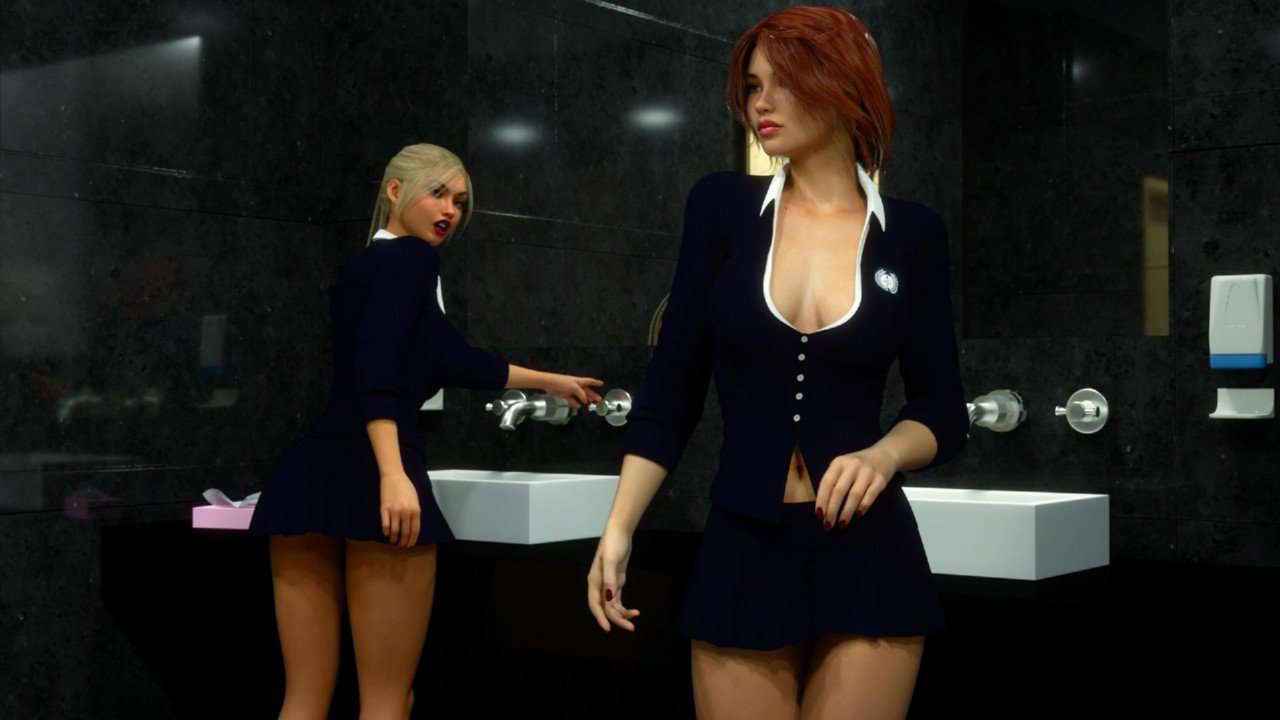 Erin & Vikki Iv – Bathroom Break