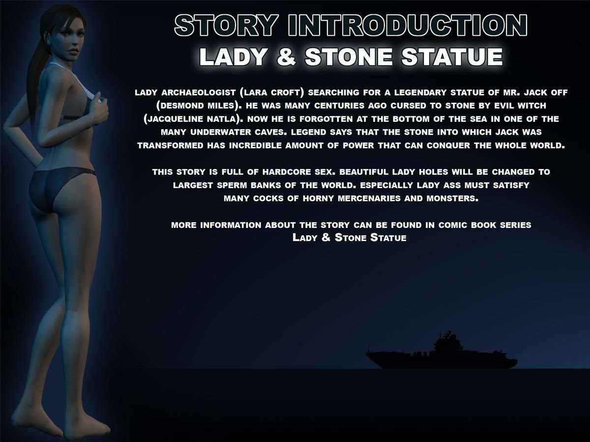 Lady & Stone Statue: Pictures Edition