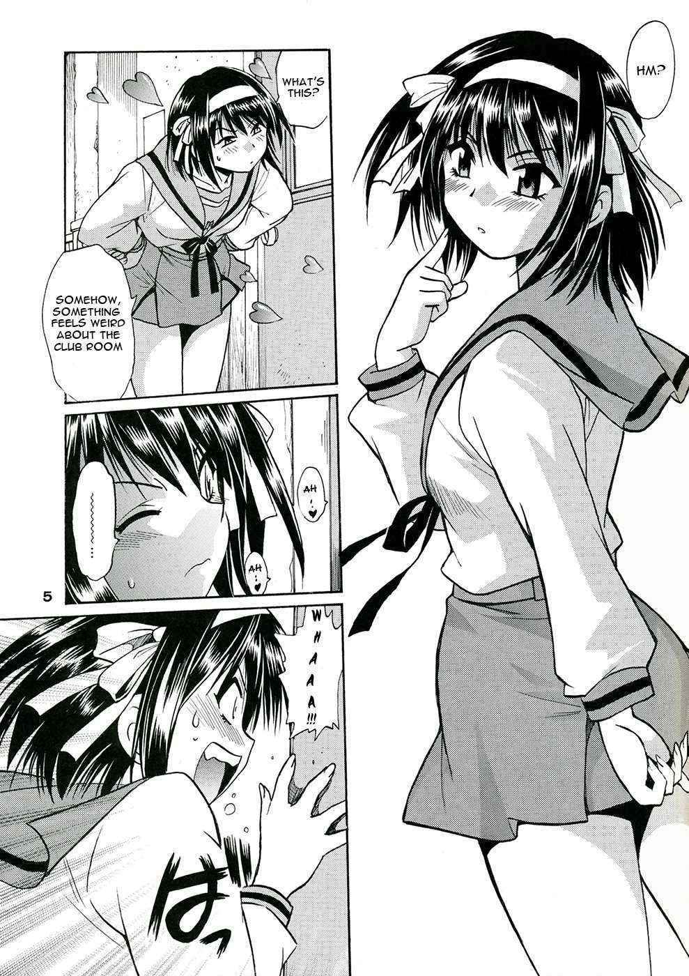 (SC41) [Studio Katsudon (Manabe Jouji)] Haruhi no Uzuki [Haruhi’s Ache] (Suzumiya Haruhi no Yuuutsu [The Melancholy of Haruhi Suzumiya]) [English] [Strange Gray Cat]