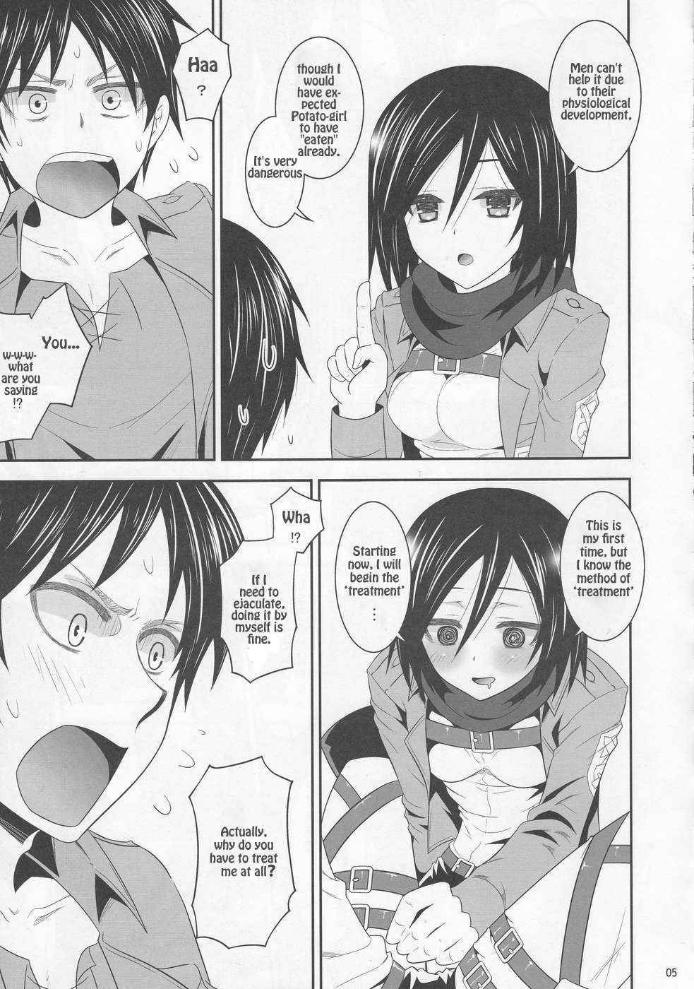 (C84) [little snow (Uonuma Yuu)] Shingeki no Mikasa | Attack on Mikasa (Shingeki no Kyojin) [English]