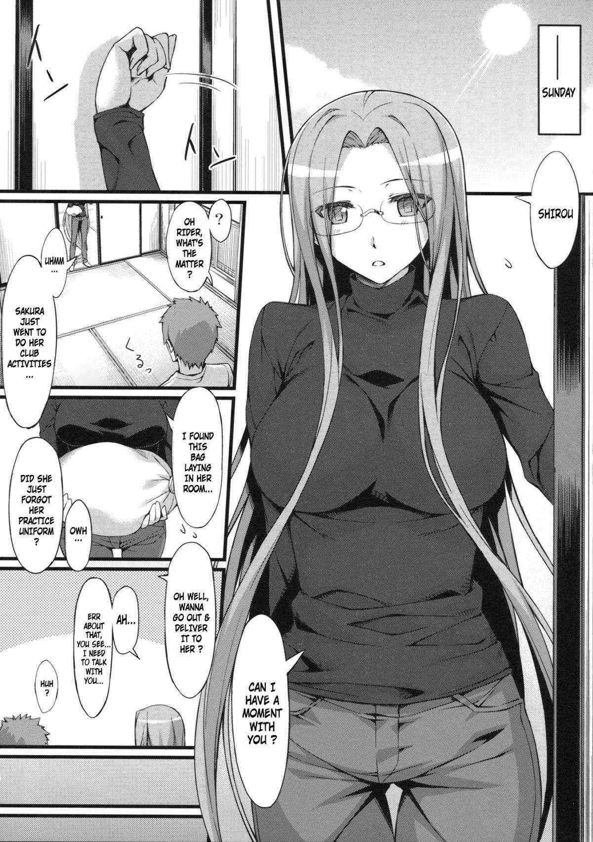 (C84) [S.S.L (Yanagi)] Rider san to Gakusei Fuku. (Fate/hollow ataraxia) [English] [Laruffii]