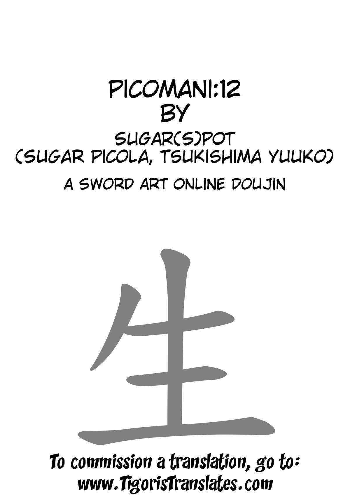 (C83) [SUGAR(S)POT (Sugar Picola, Tsukishima Yuuko)] PICOMANI：12 (Sword Art Online) [English] [Tigoris Translates]