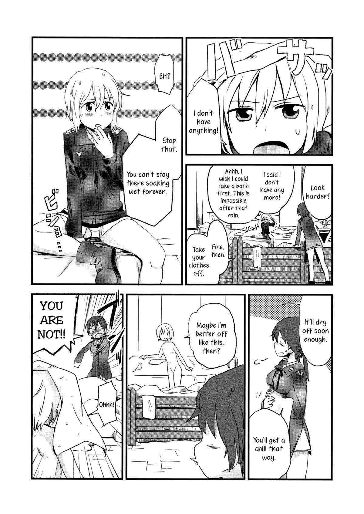 (C80) [Kurocan (Itsuki Kuro)] Hartmann2.5 Ame no Hi no XXX | XXX on a Rainy Day (Strike Witches) [English] [Yuri-ism]