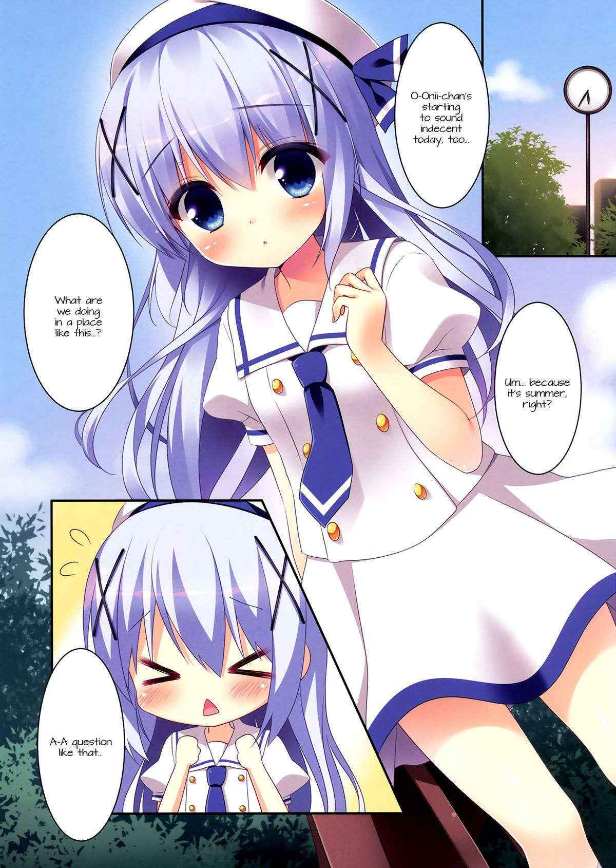 (C88) [Watakubi (Sasai Saji)] Chino-chan to Natsukaze (Gochuumon wa Usagi desu ka?) [English] [Doki Fansubs]