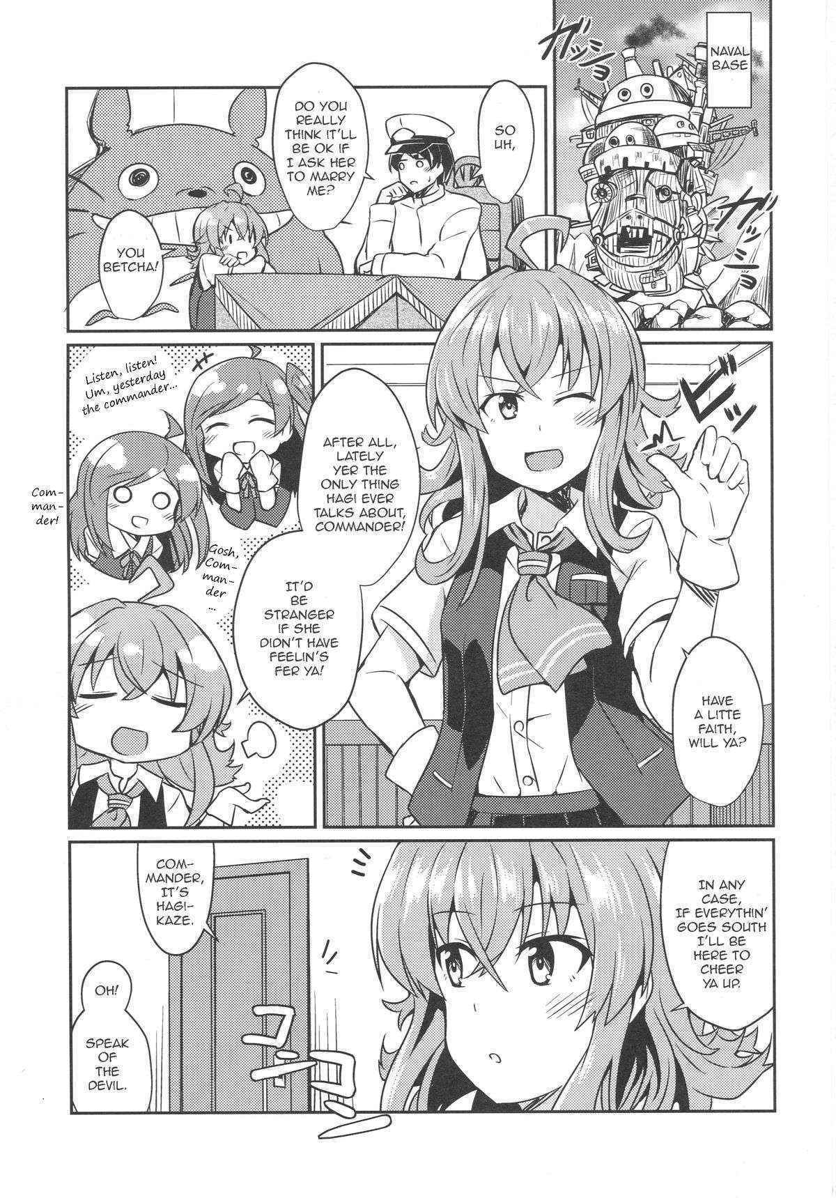 (C89) [L5EX (Kamelie)] Hagikaze no Kekkon Shoya | Hagikaze's Wedding Night (Kantai Collection -KanColle-) [English] [Aulen]