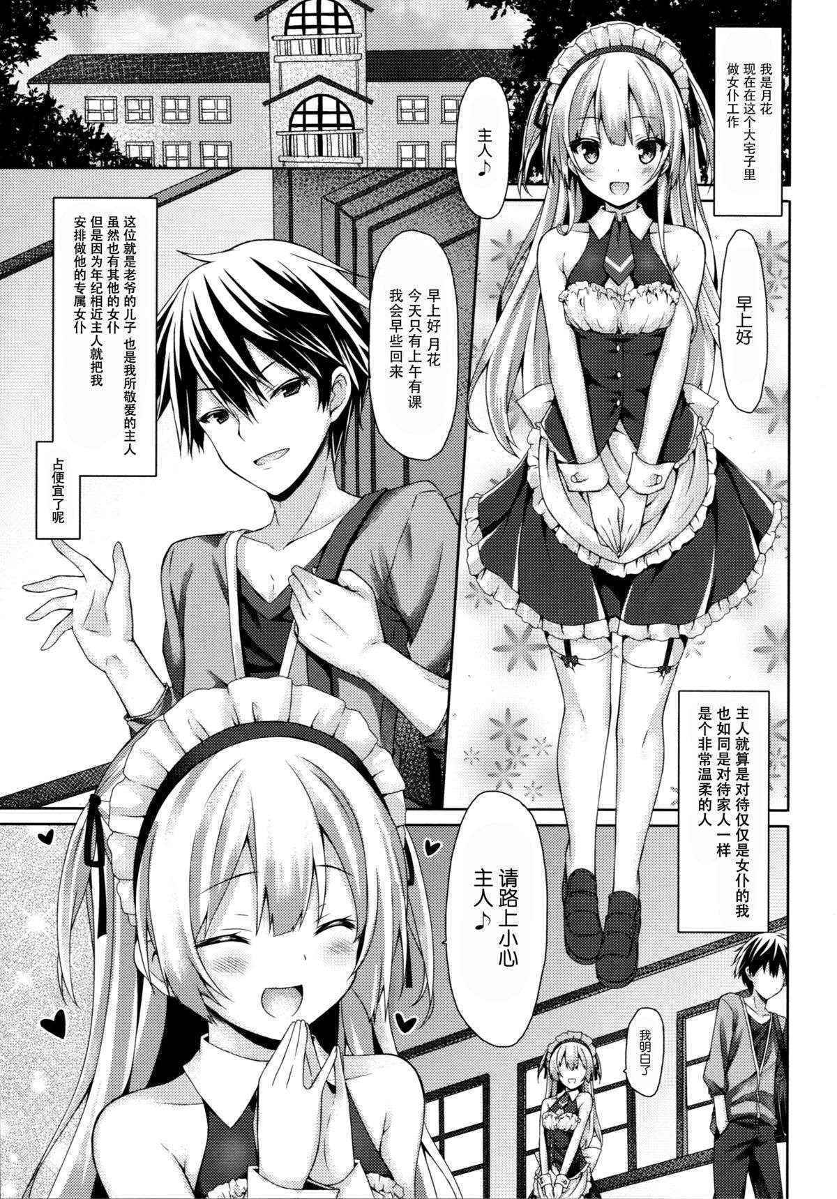 (C89) [Botugo (RYO)] Ginpatsu + Maid (Goshujin-sama + Kataomoi) Hatsutaiken ÷ Ecchi = Daisuki! [Chinese] [脸肿汉化组]