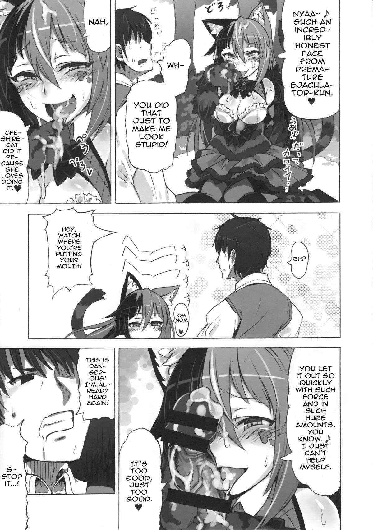 (C89) [Kurobinega (Kenkou Cross)] Mamono Musume Zukan Higai Houkoku ~Cheshire Neko no Oidemase Fushigi no Kuni~ | Monstergirl Encyclopedia Damage Report ~Cheshire's Welcome to Wonderland~ [English] [rampantserenity]