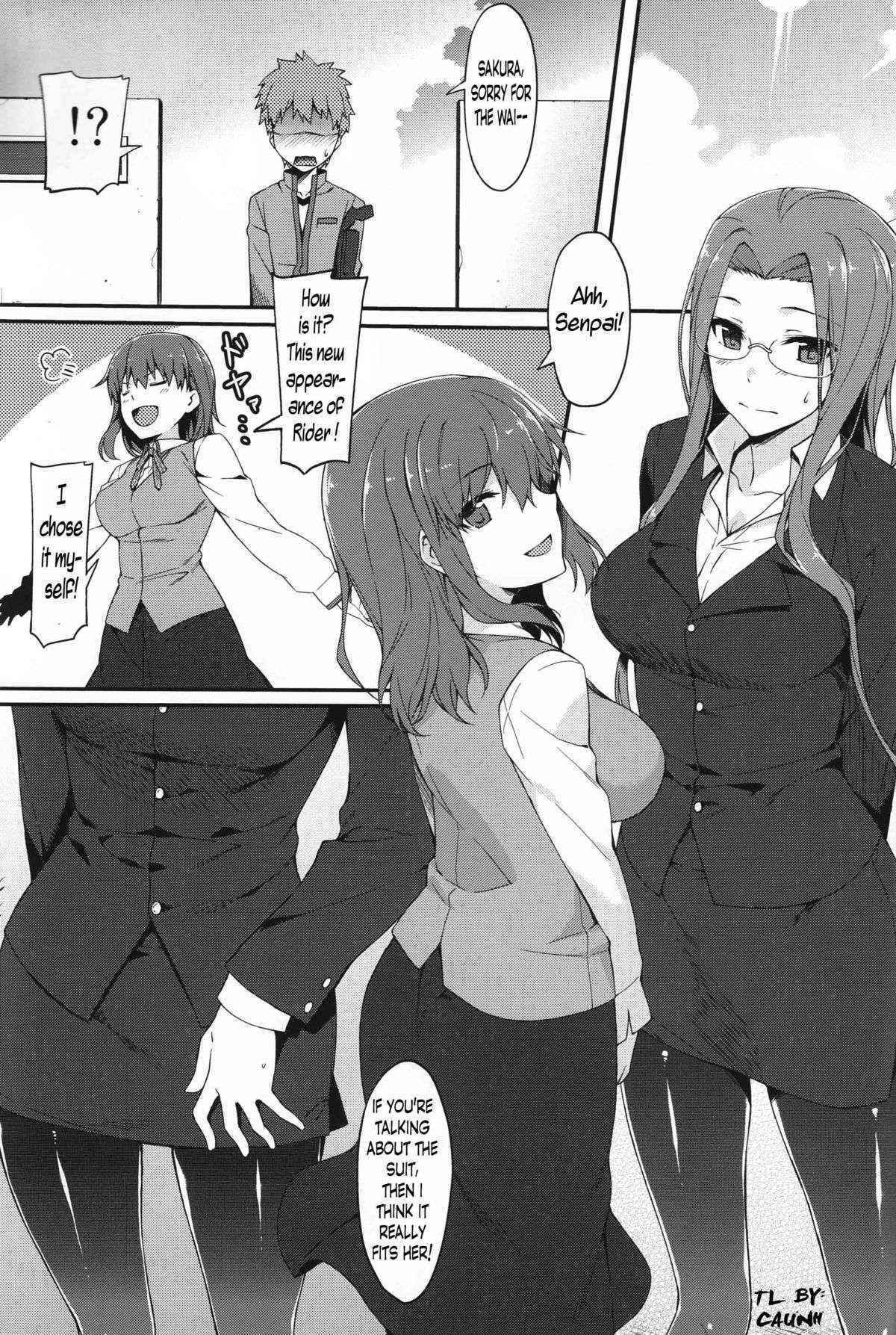 (C89) [S.S.L (Yanagi)] Rider-san to Kuro Stocking. | Rider-san and Black Stocking. (Fate/stay night) [English] =CaunhTL=