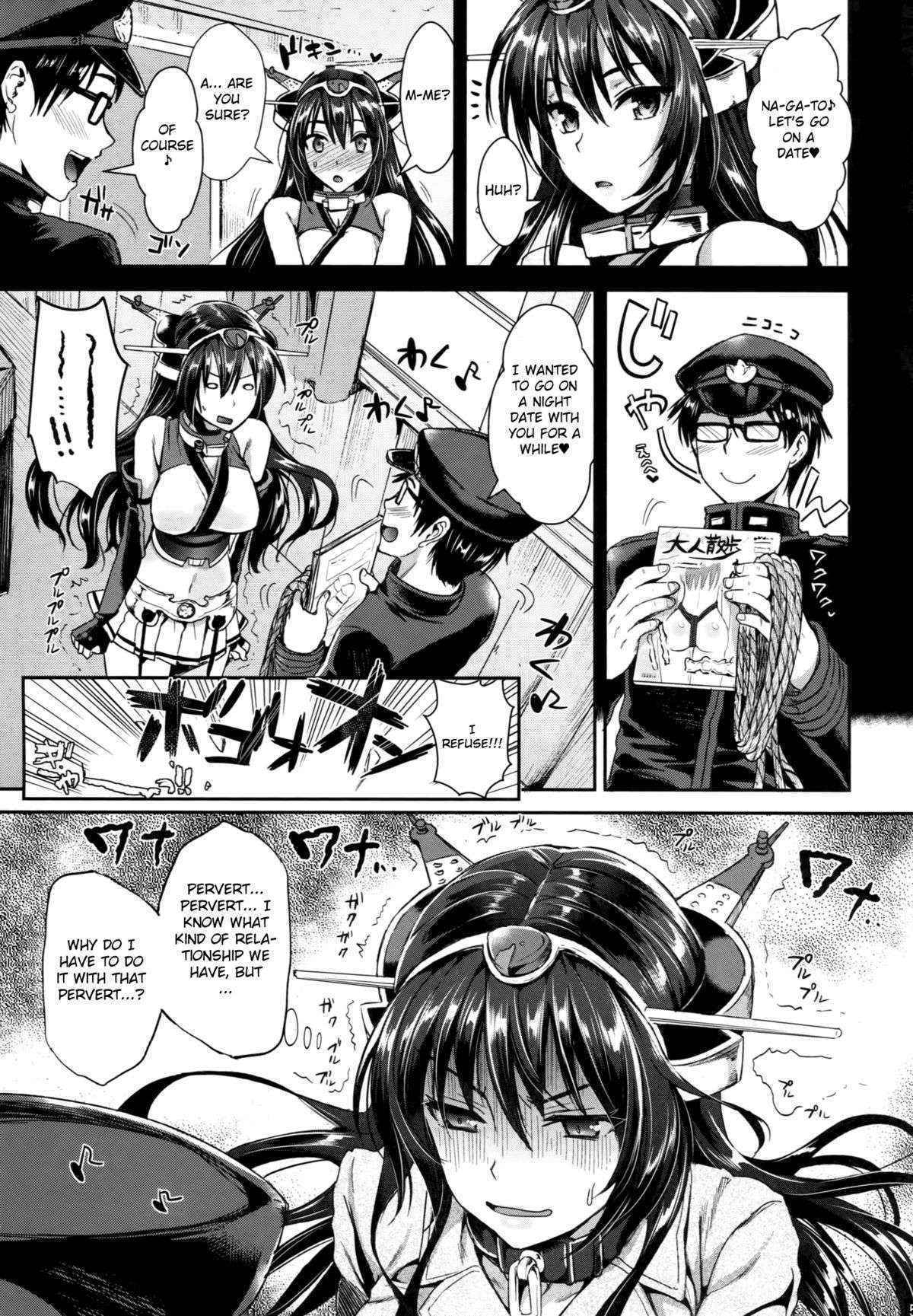 (C87) [YURIRU-RARIKA (Kojima Saya, Lazu)] Senkan Nagato to Hentai Teitoku (Sono Ni) | Battleship Nagato and Perverted Admiral (Part 2) (Kantai Collection -KanColle-) [English] [MintVoid]