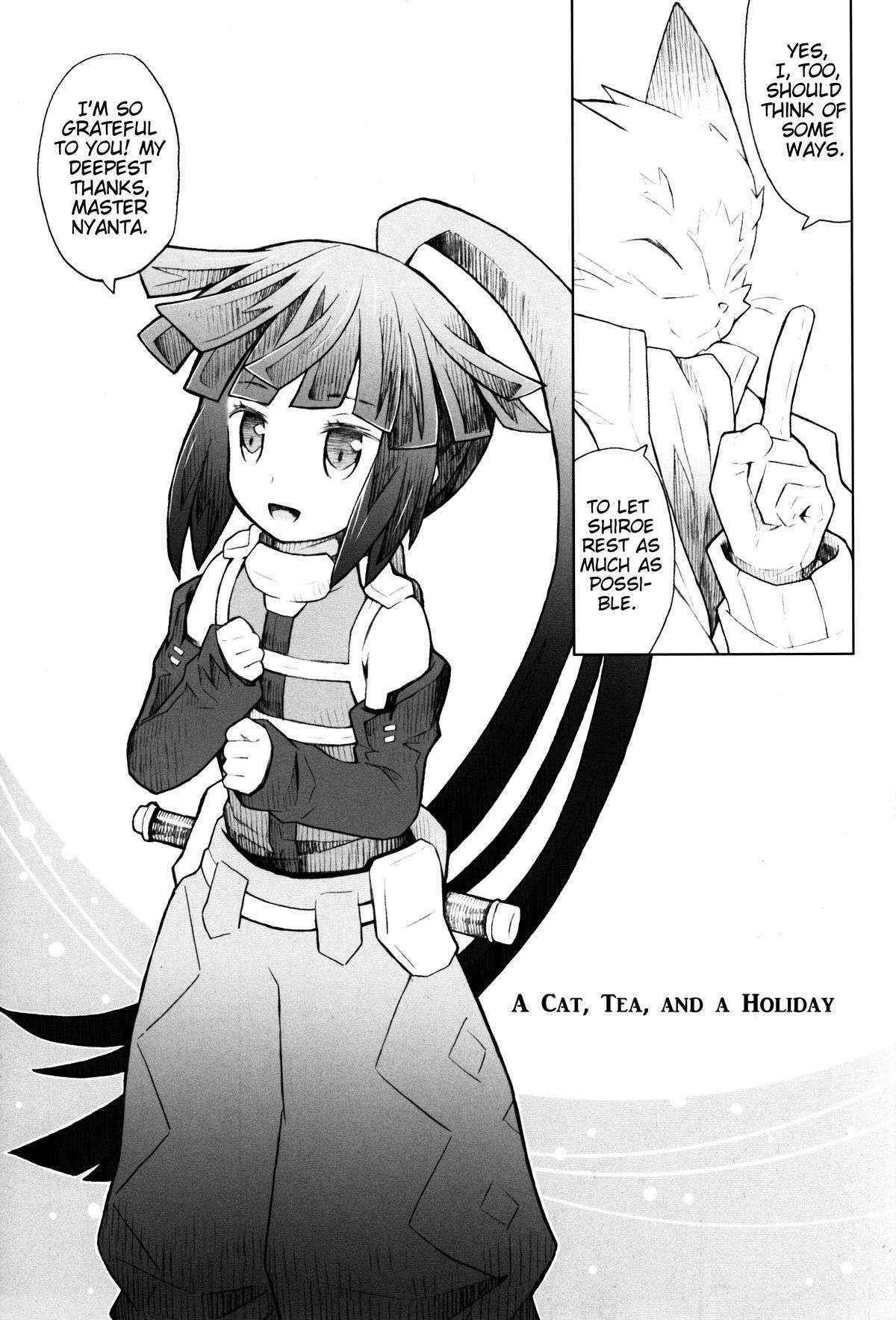 (C86) [B.BRS. (B.tarou)] Neko to Ocha to Kyuujitsu to. | A Cat, Tea, and a Holiday. (Log Horizon) [English] [EHCove]