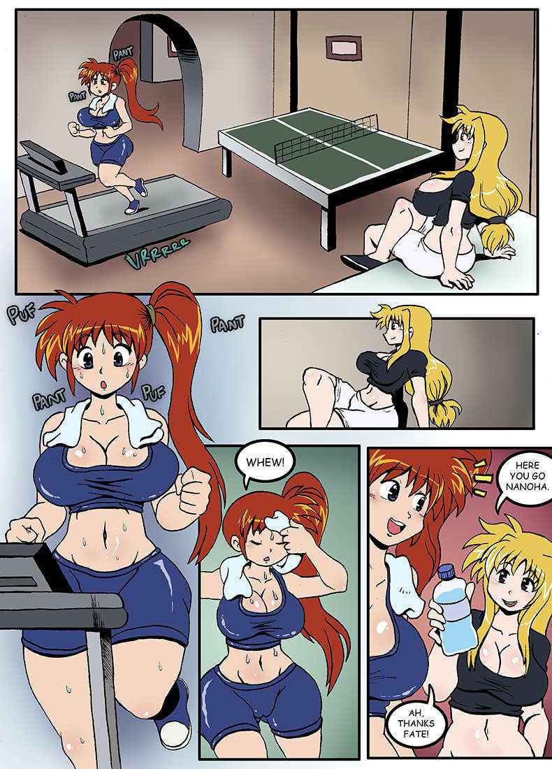 Nanoha And Fate’s Workout