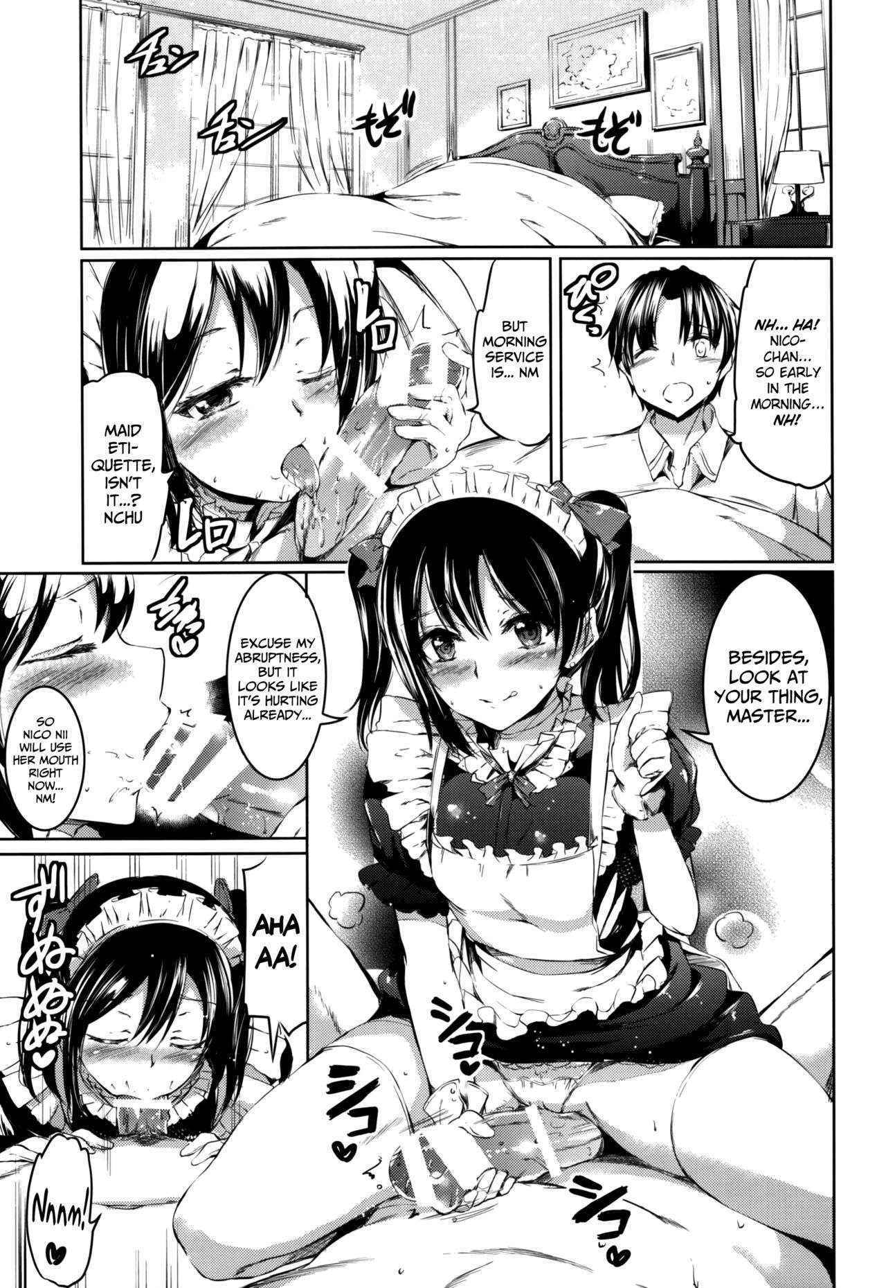 (C86) [Kuroneko Aka Ribbon (Kamisiro Ryu)] Maid Live! Ver.BiBi (Love Live!) [English] [biribiri]