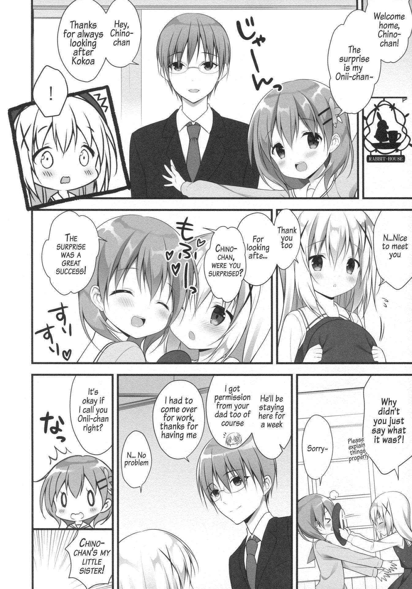 (C89) [CHOCOLATE CUBE (Miwa Futaba)] Chino-chan wa Goshuushin ♡ (Gochuumon wa Usagi desu ka?) [English]