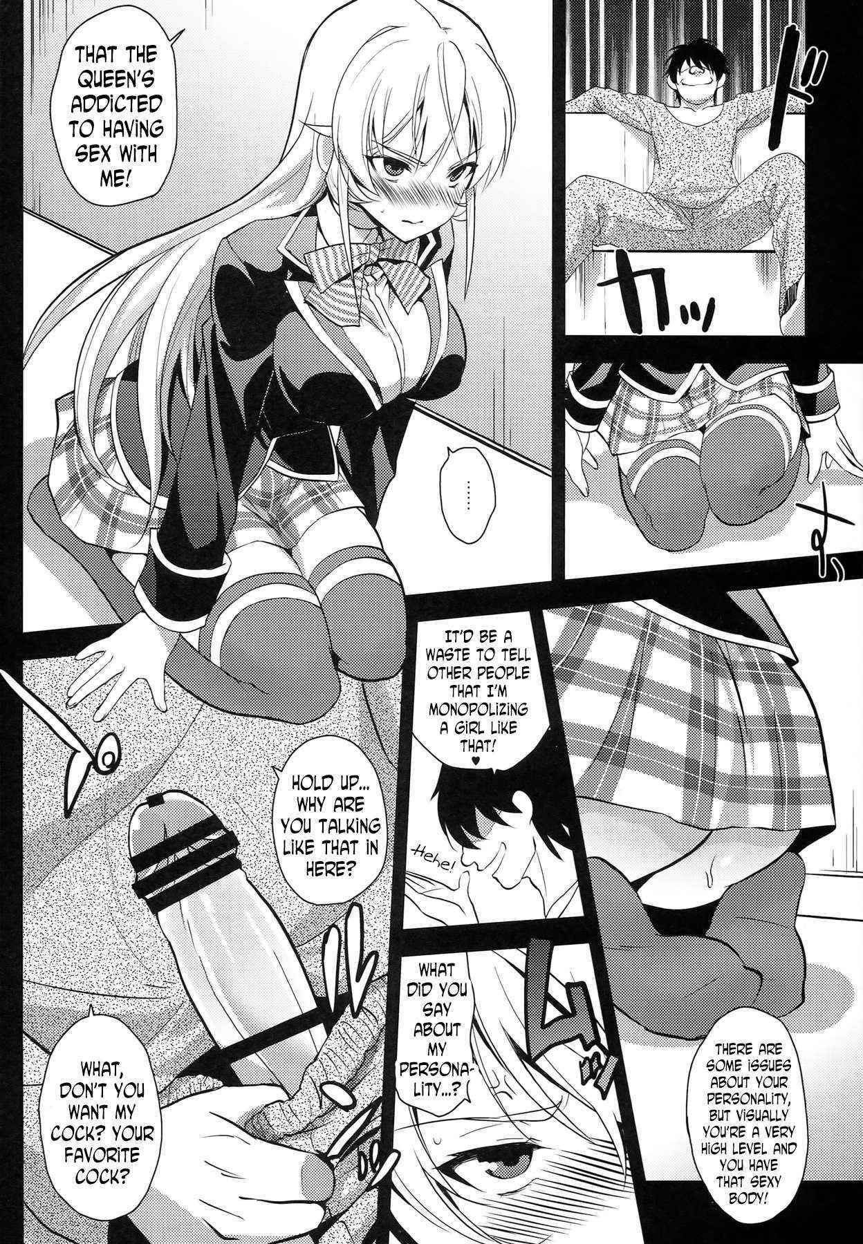 (COMIC1☆8) [Kitsune (Tachikawa Negoro)] Ochibureta Joou to Niku | The Fallen Queen & Meat (Shokugeki no Soma) [English] [N04h]