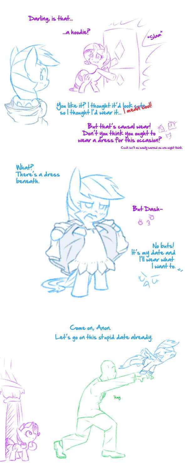 Rarity Sets Up A Date For Rainbow Dash