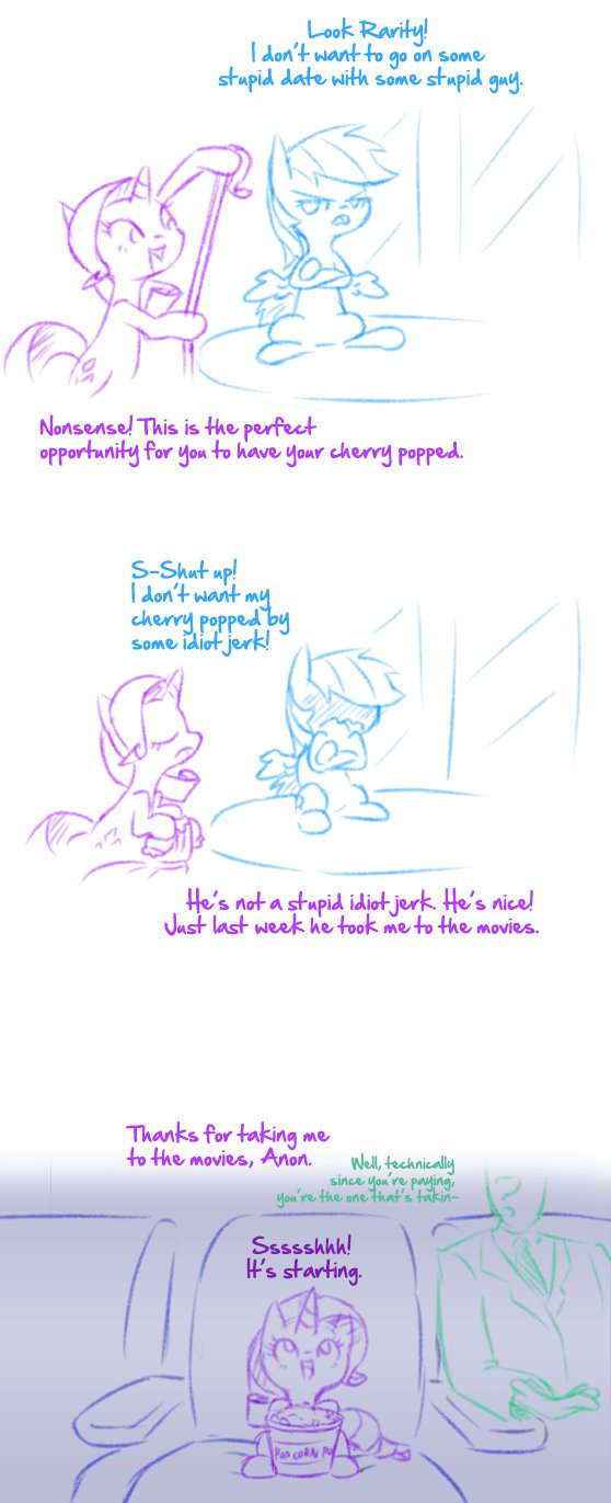 Rarity Sets Up A Date For Rainbow Dash