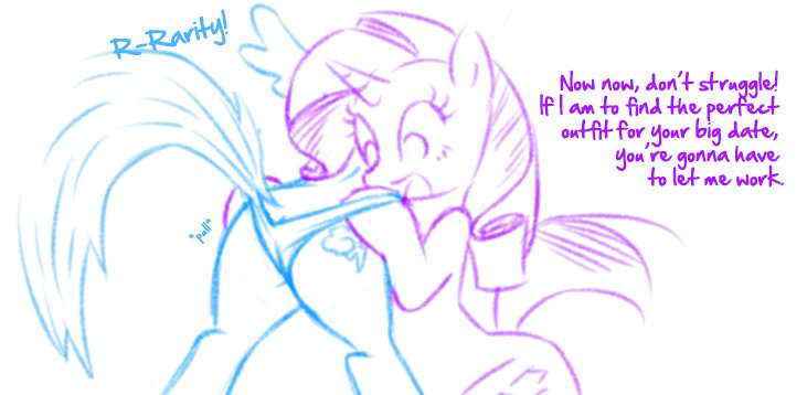 Rarity Sets Up A Date For Rainbow Dash