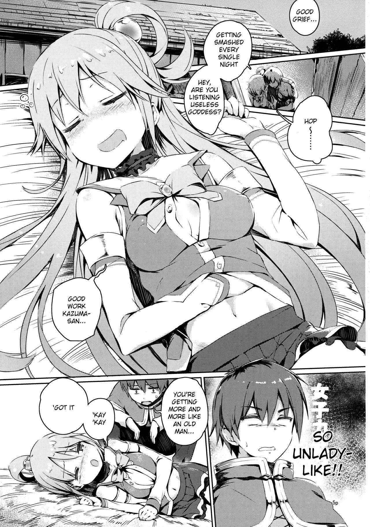 (COMIC1☆10) [High Tech Pen Case (Tam-U)] Kono Nikutarashii Megami no Icha Love o! | Making Love With This Hateful Goddess! (Kono Subarashii Sekai ni Syukufuku o!) [English] {anon}