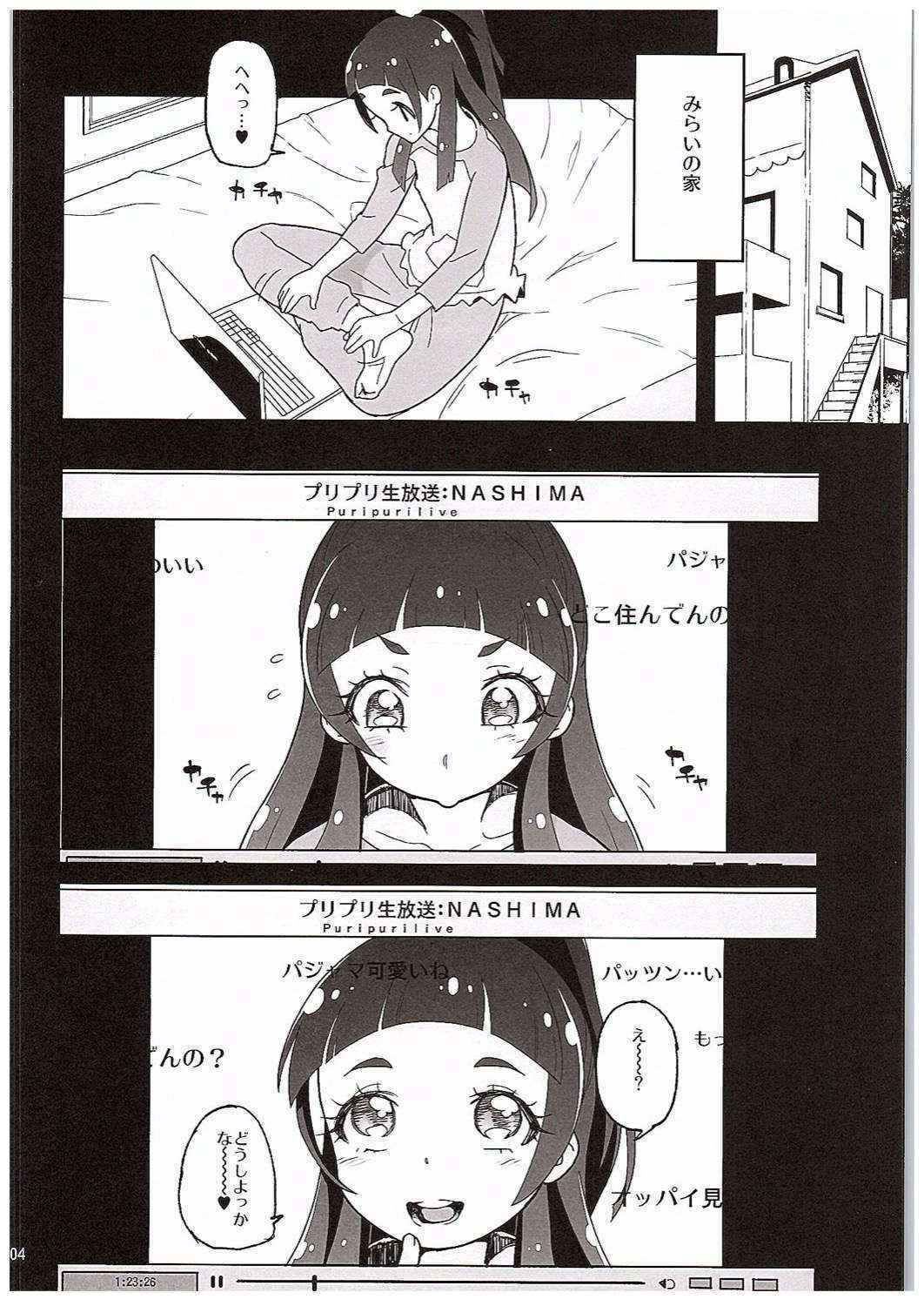 (COMIC1☆10) [Kurohonyasan (Yamashita Kurowo)] Amanogawa Kirara Riko to Mirai to Ero Nama Haishin Shoubu Anal demo Nan demo Misetekureru Choroi Namanushi ga PreCure datta Ken. (Mahou Tsukai PreCure, Go! Princess PreCure)