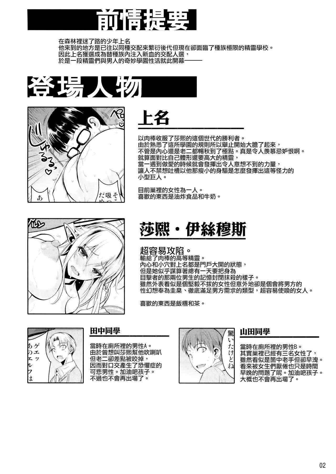 (C88) [Shoot The Moon (Fuetakishi)] High Elf × High School Koku [Chinese] [我尻故我在個人漢化]