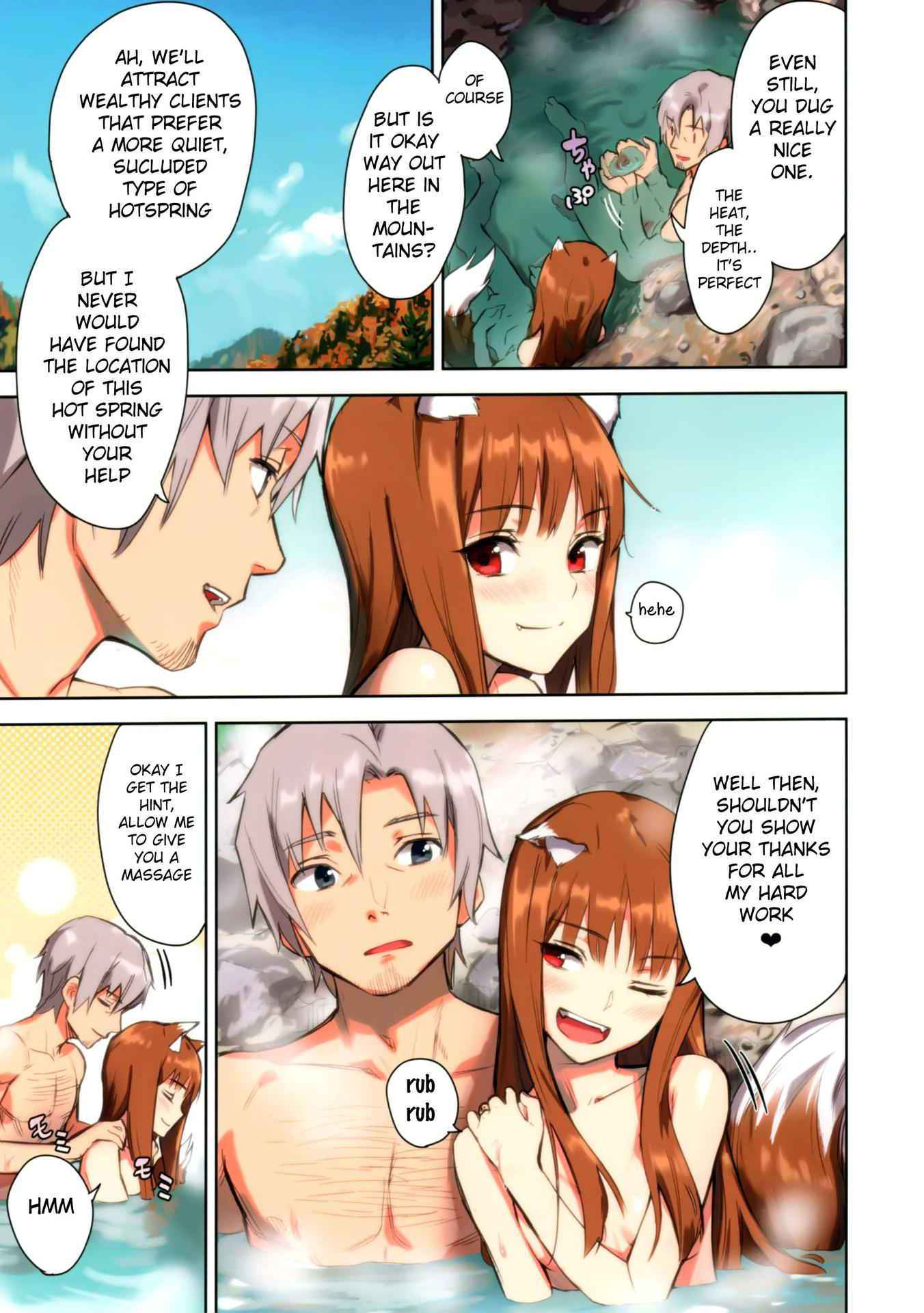 (C89) [Ajisaidenden (Kawakami Rokkaku, Takanashi Rei)] Wacchi to Nyohhira Bon FULL COLOR (Spice and Wolf) [English] [Decensored]