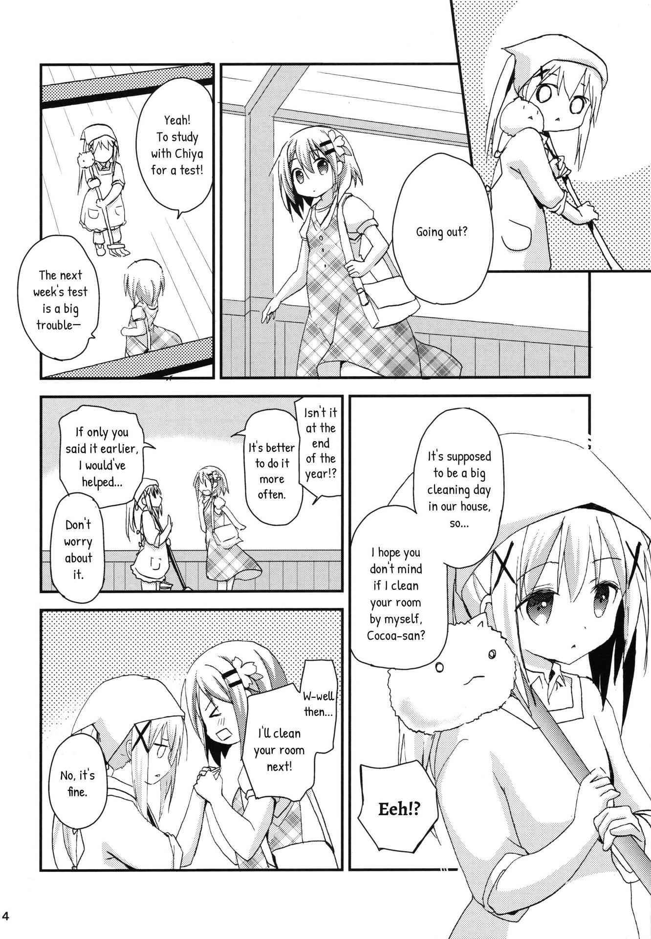 (C89) [ZNN (Zinan)] Indirect ecchi→first ecchi (Gochuumon wa Usagi desu ka?) [English] [p106]