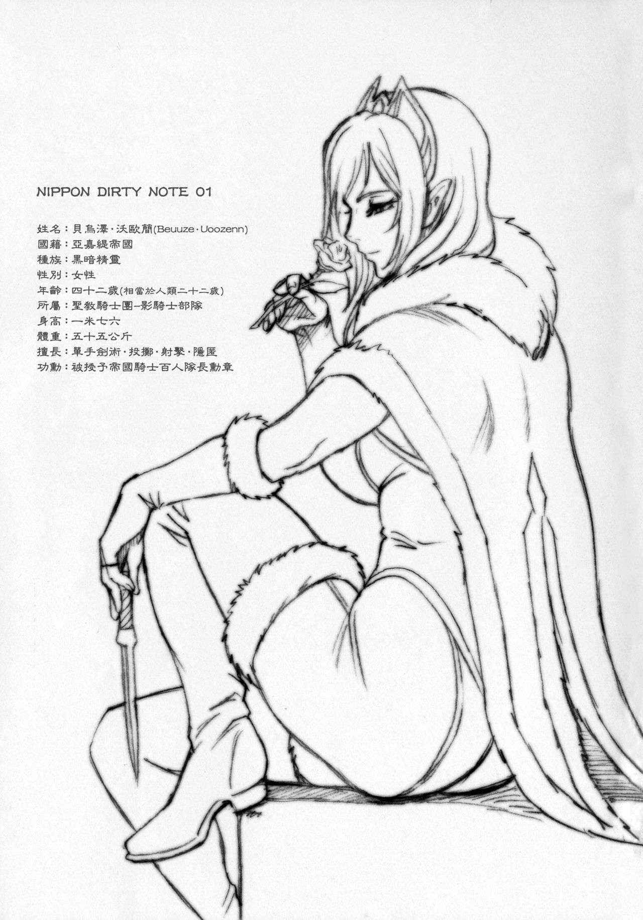 (COMIC1☆10) [Niku Ringo (Kakugari Kyoudai)] NIPPON DIRTY NOTE 01 [Chinese] [里界漢化組]