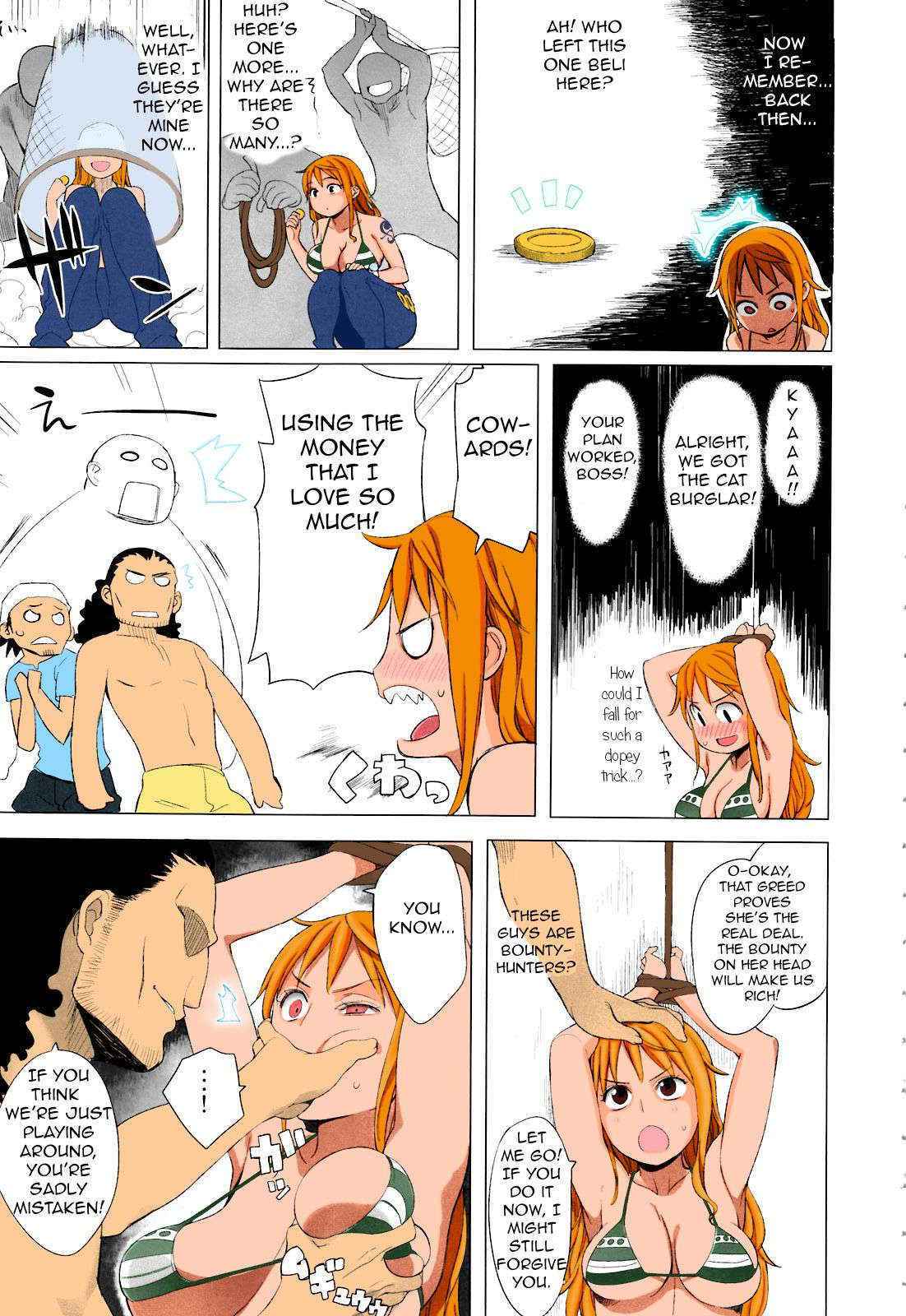 (C81) [Higuma-ya (Nora Higuma)] Nami-san ga! (One Piece) [English] [Colorized] [Incomplete]