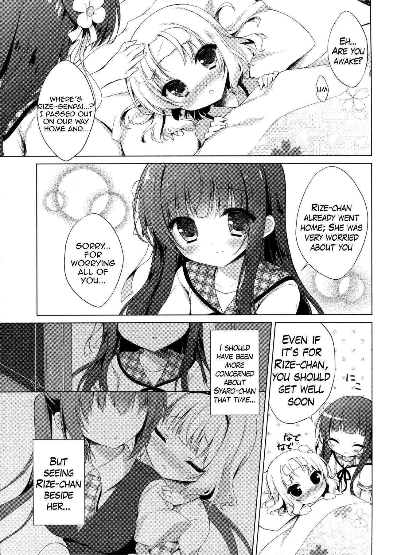 (C88) [Peach Candy (Yukie)] Gochuumon wa Kataomoi desu ka? | Is the Order an Unrequited Love? (Gochuumon wa Usagi desu ka?) [English] {Hennojin}