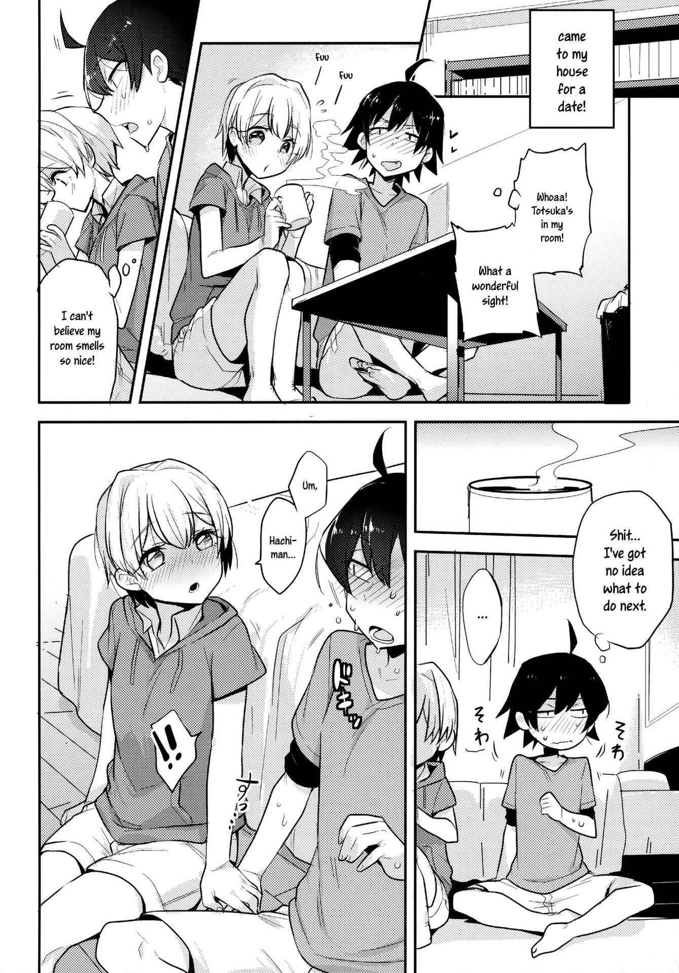 (SPARK10) [Hamehame Service Area (Cr-R)] Tenshi Kawaii Totsuka no Dekamara de Mesu ni Sareru Hachiman no Hon. | Cute Angel Totsuka Turns Hachiman into His Bitch with His Elephant Cock (Yahari Ore no Seishun Love Come wa Machigatteiru.) [English] =SW=