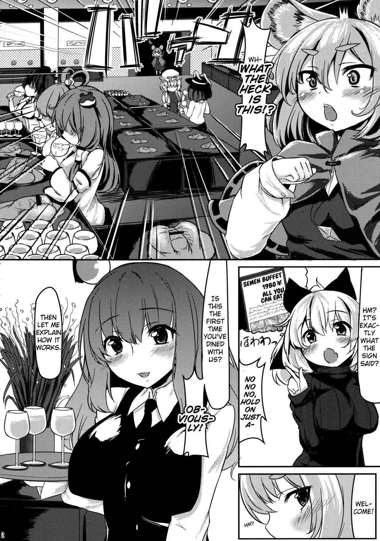 (Reitaisai 10) [Nukidokoro. (Roteri)] Gourmet Nazrin to Harapeko Semen (Touhou Project) [English]