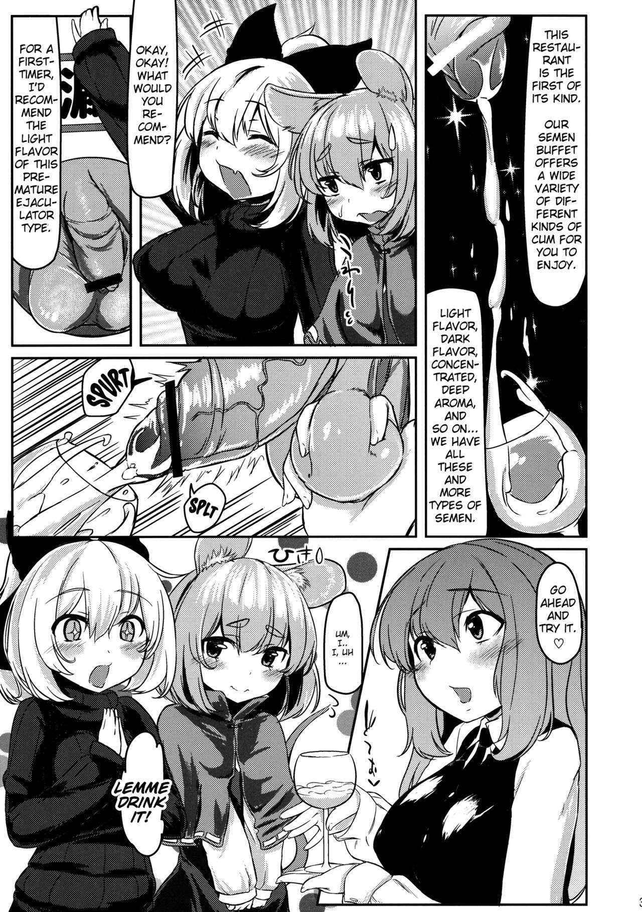 (Reitaisai 10) [Nukidokoro. (Roteri)] Gourmet Nazrin to Harapeko Semen (Touhou Project) [English]