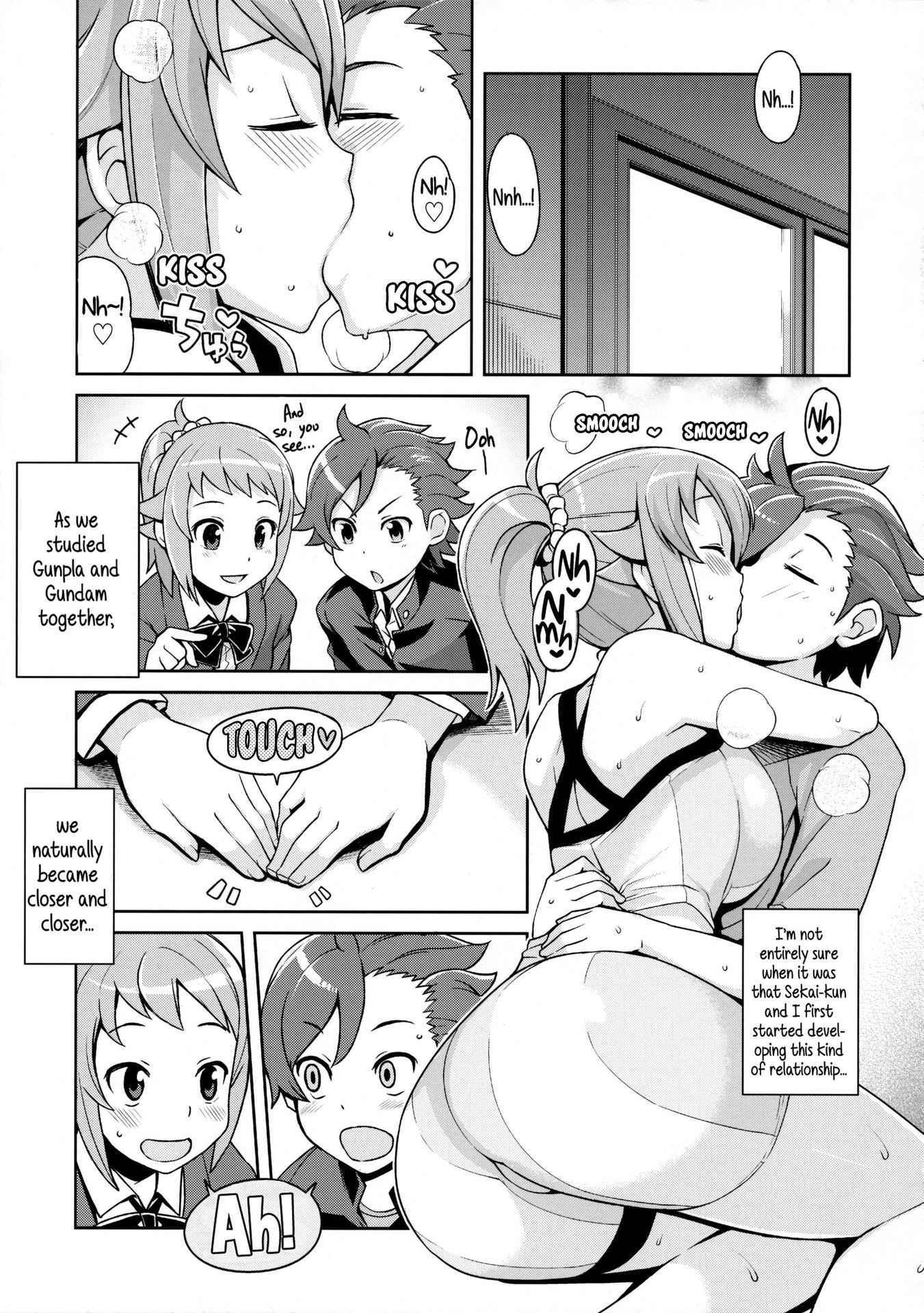 (C87) [Funi Funi Lab (Tamagoro)] Chibikko Bitch Try (Gundam Build Fighters Try) [English] {5 a.m.} [Decensored]