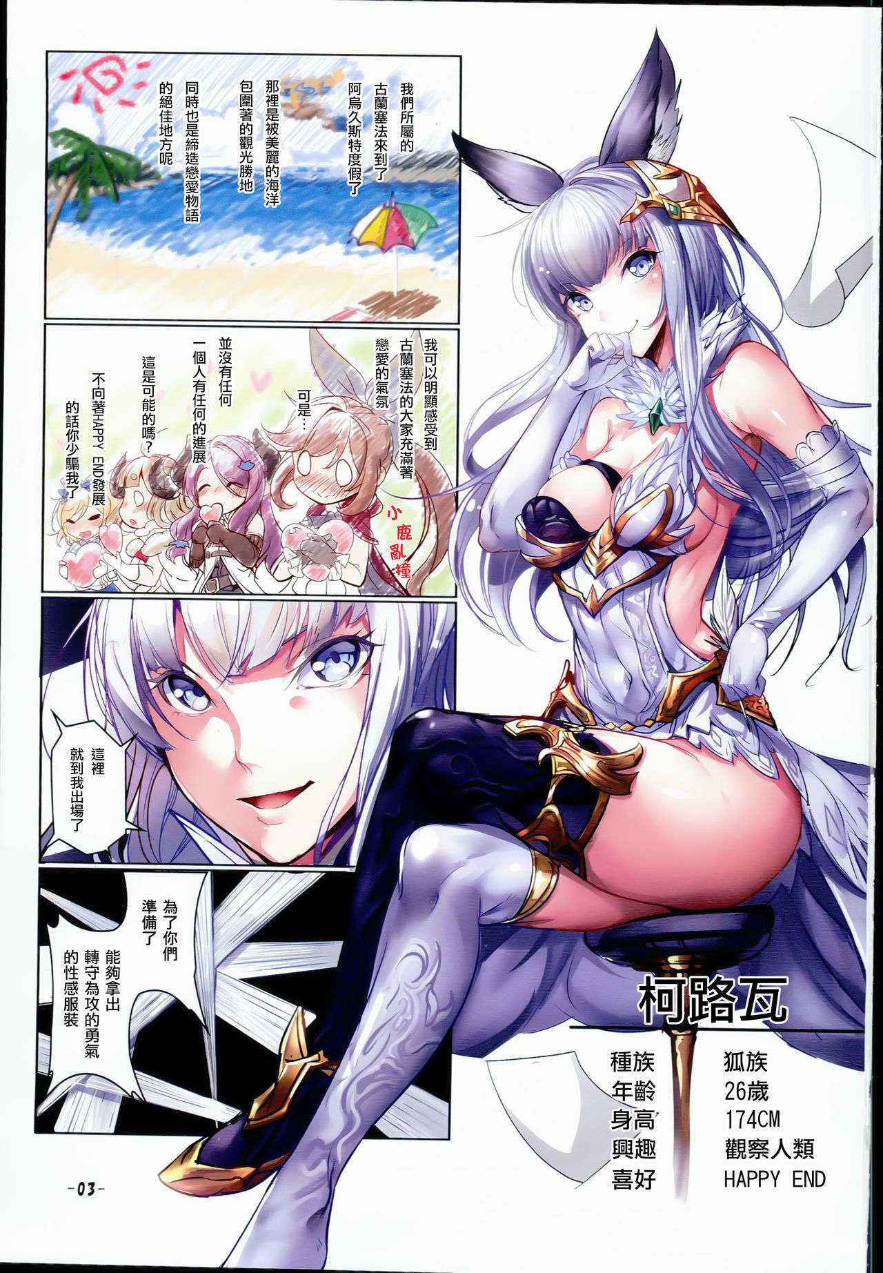 (C90) [Ikaring (Ajishio)] Korwa-san no Chissana Mizugi de H ni Hatsujousuru Kikuudan (Granblue Fantasy) [Chinese] [无毒汉化组]