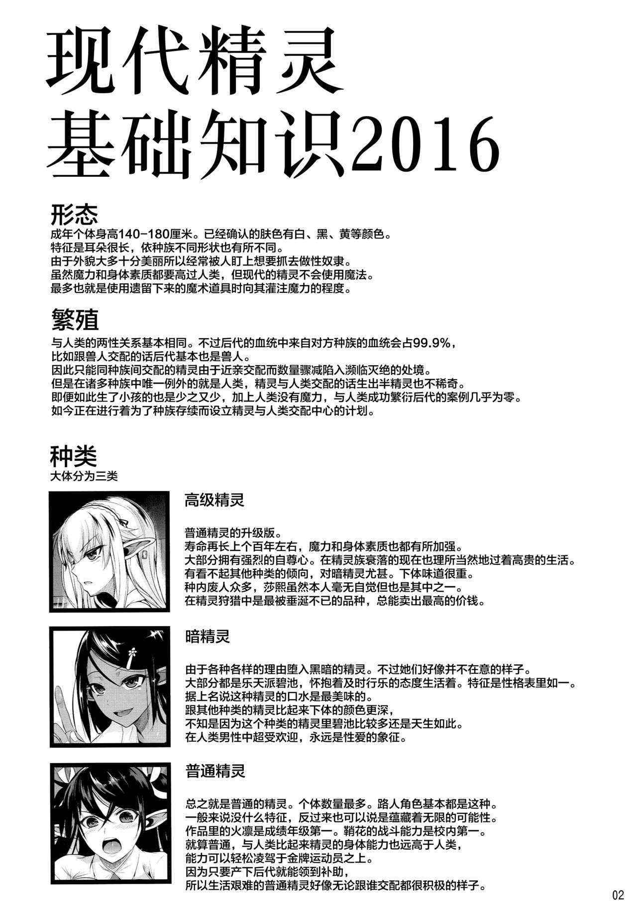 (C90) [Shoot The Moon (Fuetakishi)] High Elf × High School Shuugeki Hen Zenjitsu [Chinese] [无毒汉化组]