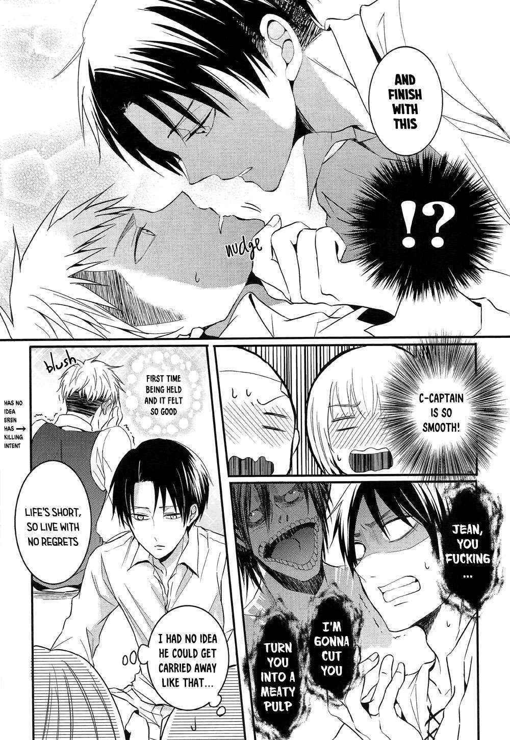 (C85) [UNAP! (Maine)] Shinpei no Dokusen yoku ga tsuyo sugite komaru. | The Newbie's Desire to Monopolize is Just Too Strong (Shingeki no Kyojin) [English] [milleandra-nebula]