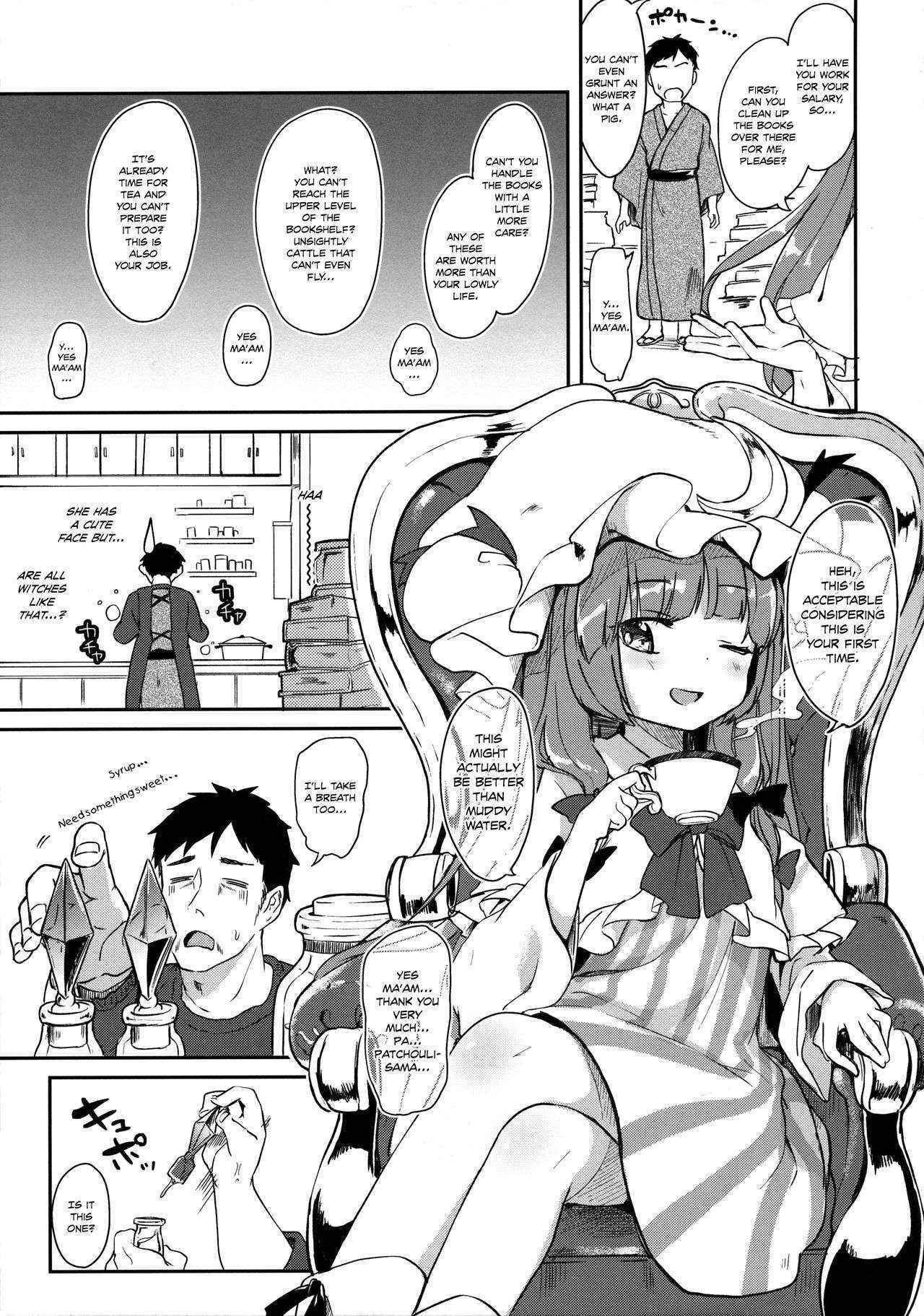 (C90) [Kedama Gyuunyuu (Tamano Kedama)] Karakuchi Patchouli-sama | Scathing Patchouli-sama (Touhou Project) [English] [Danicco]