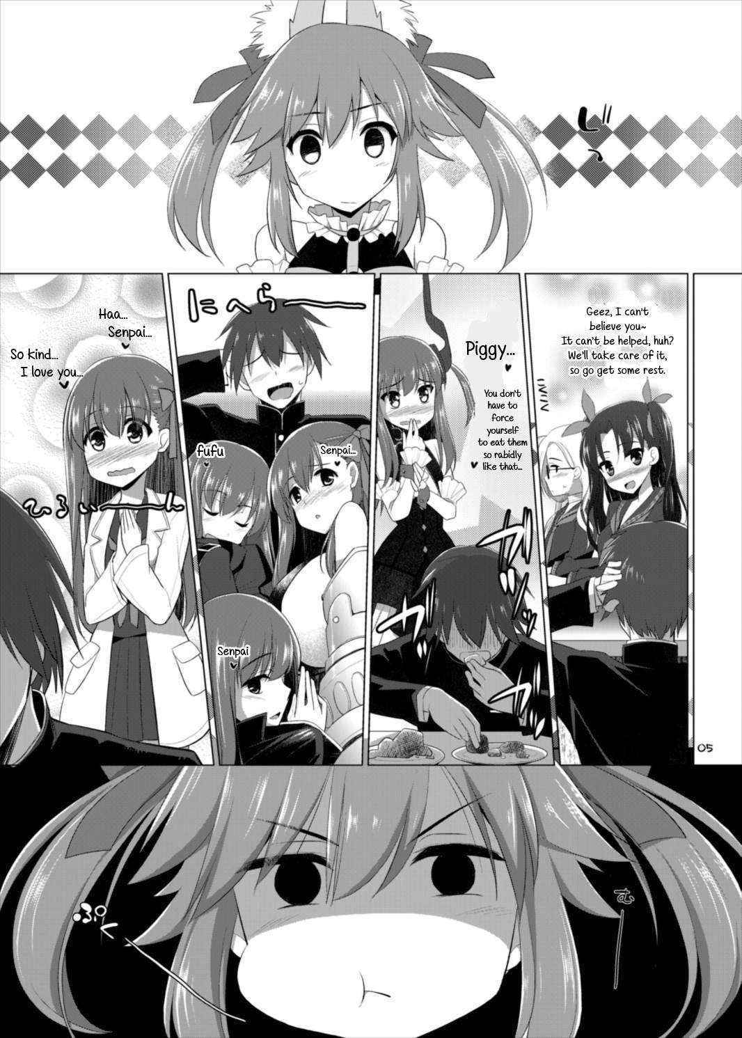 (C88) [TOYBOX, Kujira Logic (Kurikara, Kujiran)] Goshujin-sama Oppai desu yo!! 4 (Fate/EXTRA) [English] [constantly]