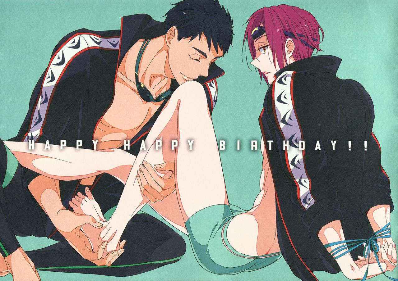 (Hoeru! SHARK!!) [kuromorry (morry)] Happy Happy Birthday!! (Free!) [English]