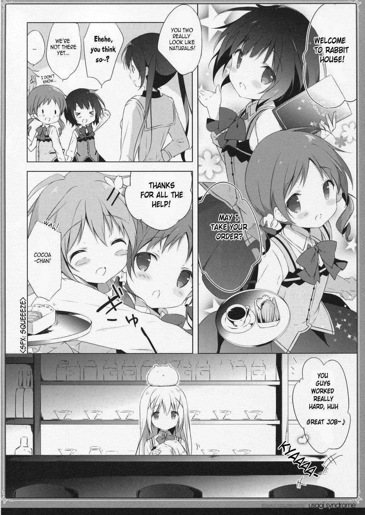 (C89) [Shiratamaco (Shiratama)] Usagi Syndrome 2 (Gochuumon wa Usagi desu ka?) [English] [cuteisanarchy]