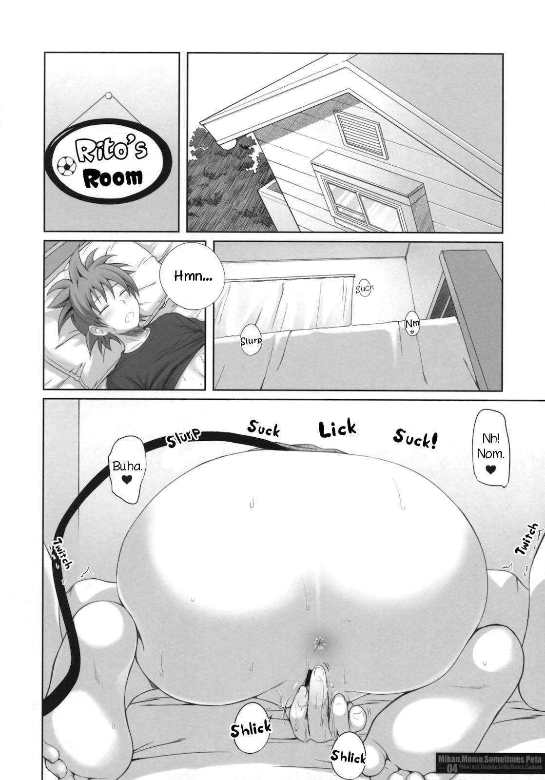 (C79) [40010 1-GO (40010Prototype)] MIKAN, MOMO, SOMETIMES PETA (To Love-Ru) [English]