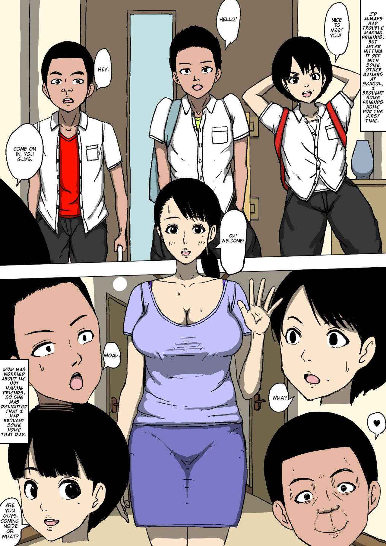 [Doujin Mukashibanashi] Hahaoya to Tomodachi ga Katte ni Yatte Ita | My Buddies Fuck My Mom How and When They Want [English]