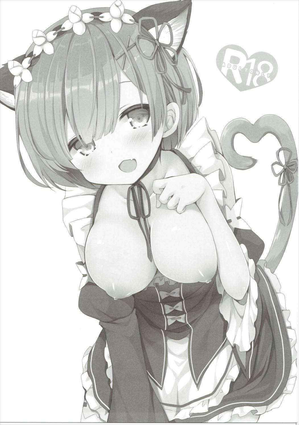 (Mimiket 35) [moriQ (Mori Airi)] Rem Nyan wa Hatsujouki (Re:Zero kara Hajimeru Isekai Seikatsu)