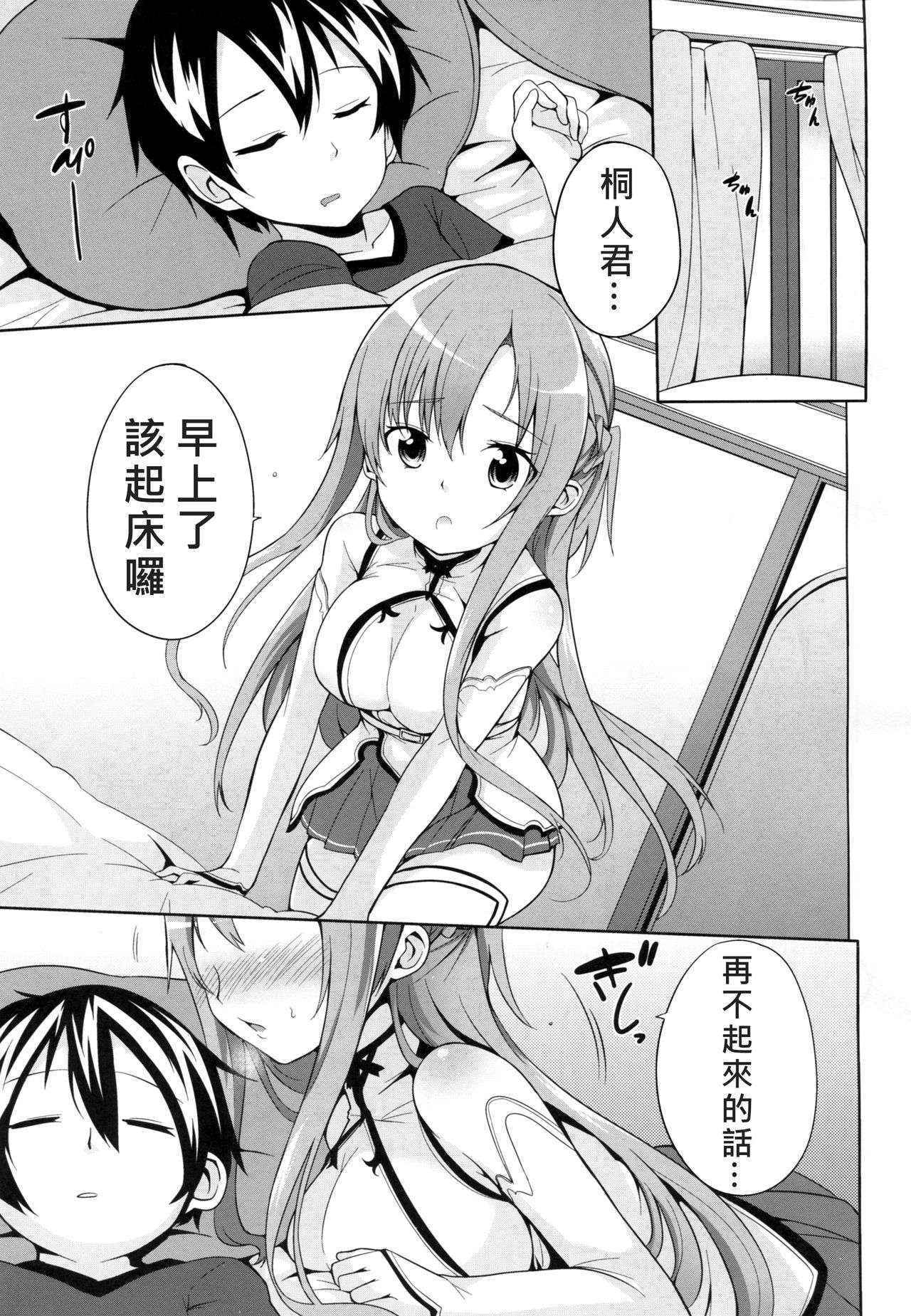 (C82) [YASUDANCHI (YASUDA)] Asuna to Hitoban Chuu! (Sword Art Online) [Chinese] [奶綠個人漢化]